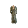 Myla Animal Print Maxi Dress - Khaki & Blue