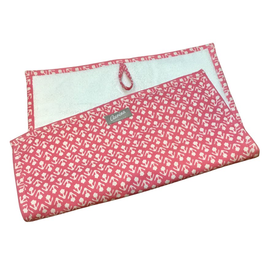 Small Rectangular Hob Cover Raspberry Jaipur - Aurina Ltd