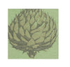 Green Artichoke Cocktail Napkins - Aurina Ltd