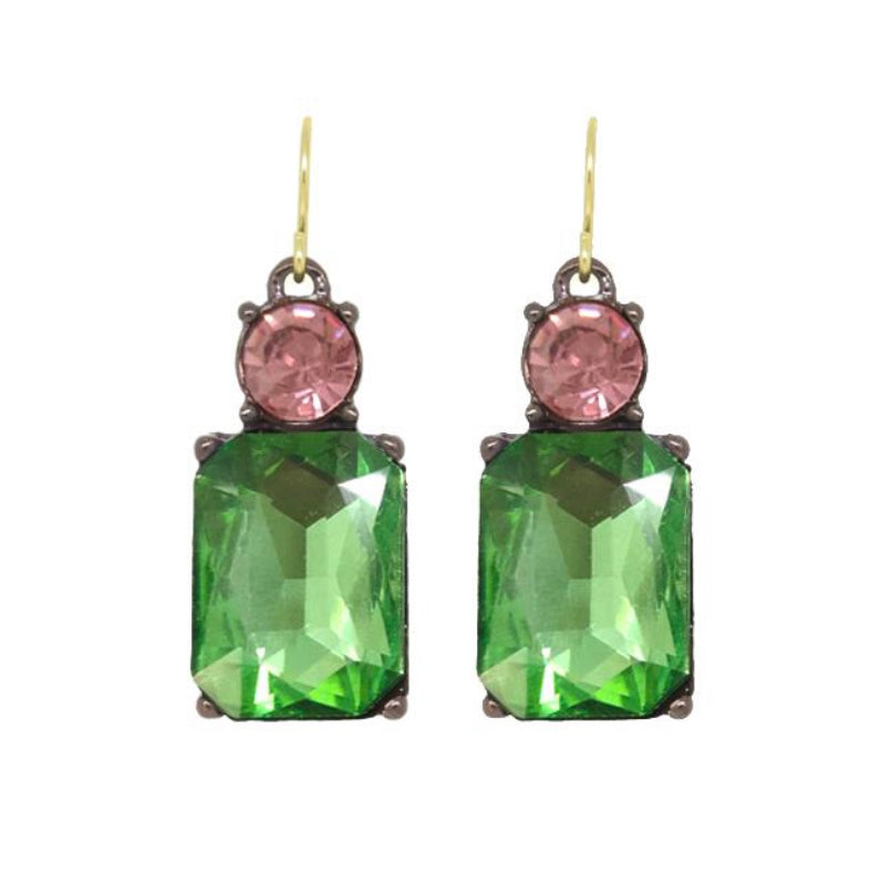 Vintage Gem Drop Earrings