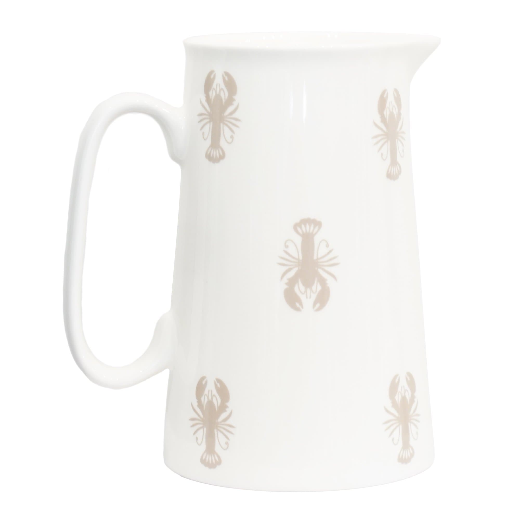 Medium Lobster bone china jug - Aurina Ltd