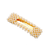 Rectangle Pearl Barrette Cream & Gold - Aurina Ltd