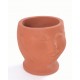 Terracotta Mini Face Pots - Aurina Ltd