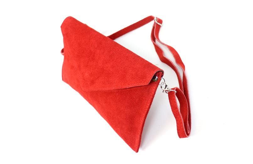 Soft Suede Envelope Clutch - Aurina Ltd
