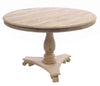 Bleached Mahogany Dining Table - Aurina Ltd