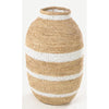 Striped Woven Urn Basket - Aurina Ltd